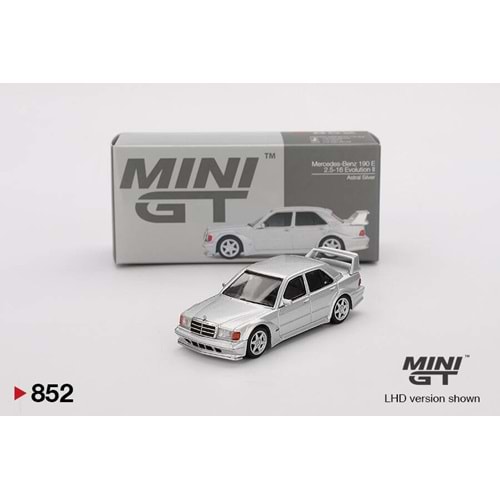 EKN Mini GT 852 1/64 Mercedes-Benz 190E 2.5-16 Evolution II Astral Silver MGT00852
