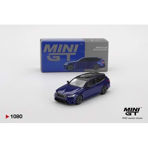 EKN Mini GT 1080 1/64 BMW M5 Touring (G99) MarinaBay Blue Metallic MGT01080