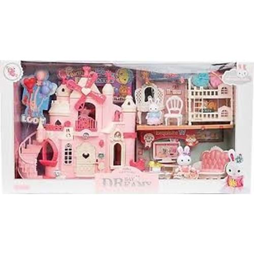 MEGA BIG06689 BAY DREAMY MİNİ TAVŞAN- ŞATO OYUN SETİ