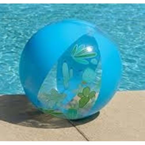 KRKŞ W31041 51 CM 3D HAYVANLI PLAJ TOPU