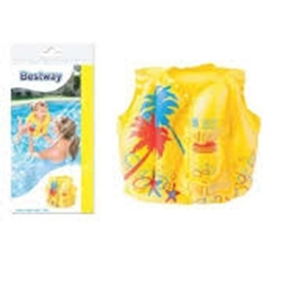 KRKRŞ W32069 41CM TROPİCAL DESENLİ CAN YELEĞİ