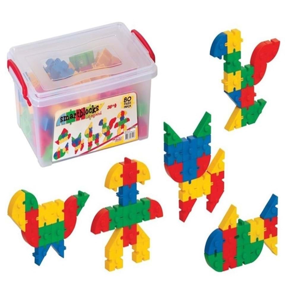 DEDE 03142 SMART BLOKLAR 80 PÇS
