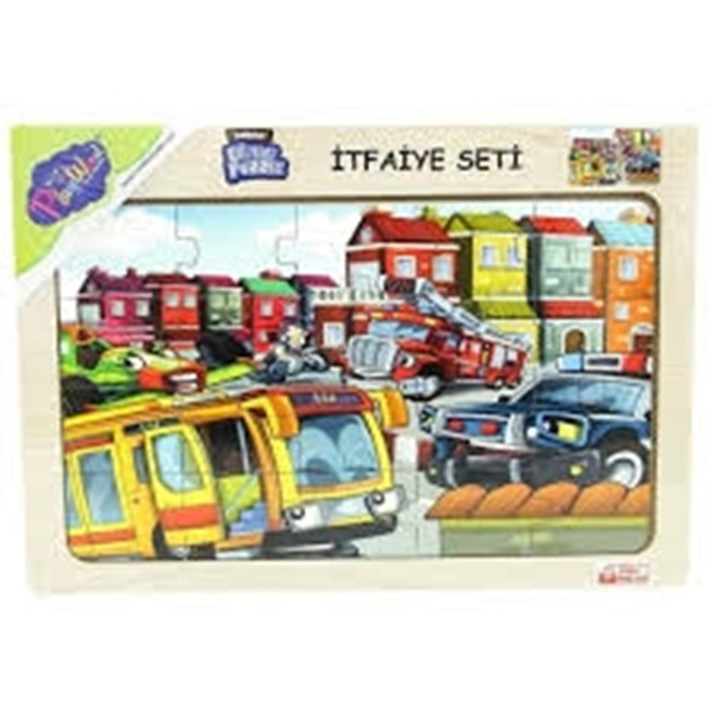 ONY 36/37/38/39AHŞAP EĞİTİCİ PUZZLE / İTFAİYE SETİ