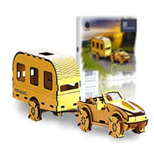 KRKŞ75 3D ARABA KARAVAN PUZZLE