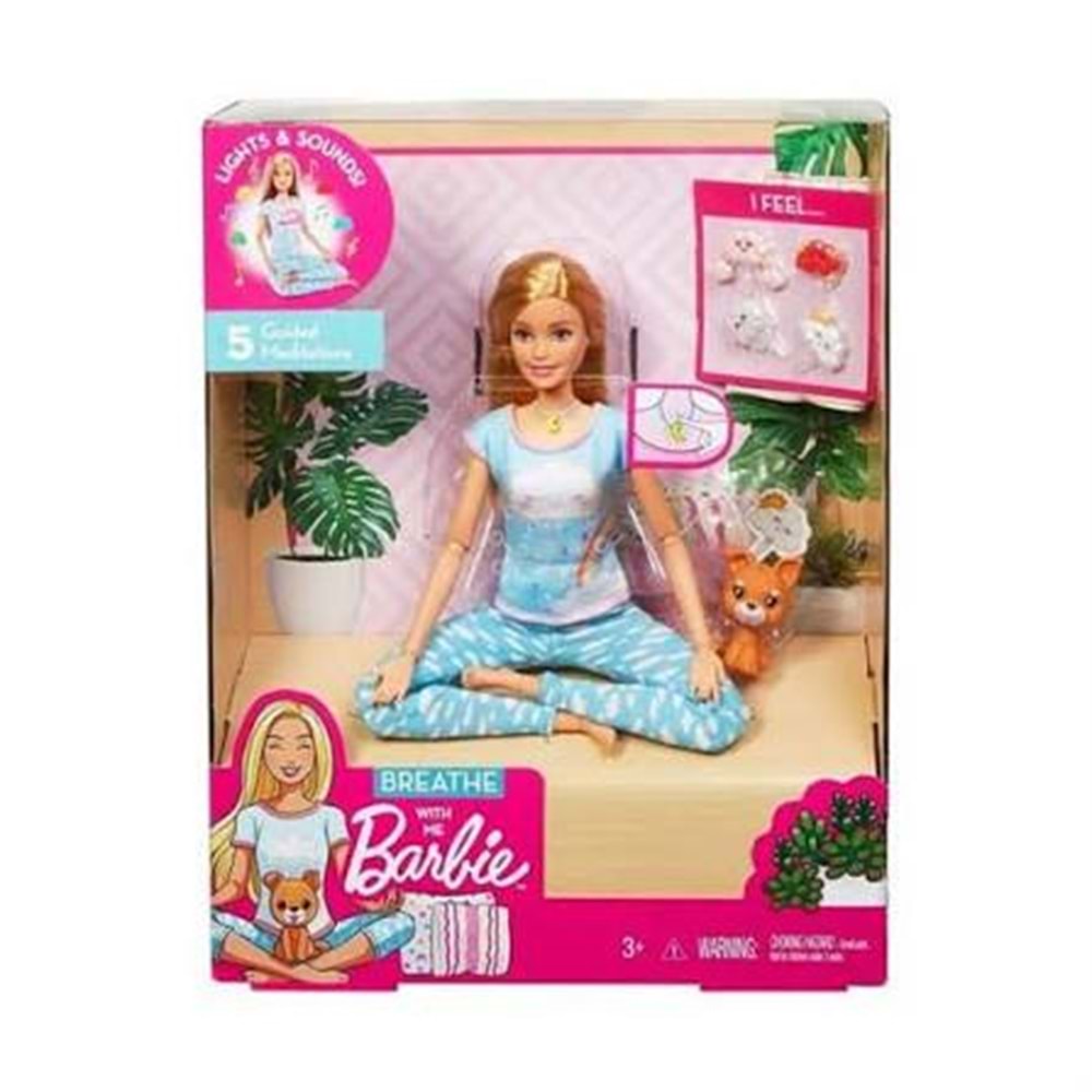 GNK01 Barbie Nefes Egzersizi Bebeği /Barbie Wellness