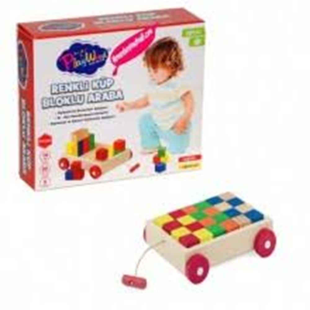 ONYL 312 RENKLİ KÜP BLOKLU ARABA
