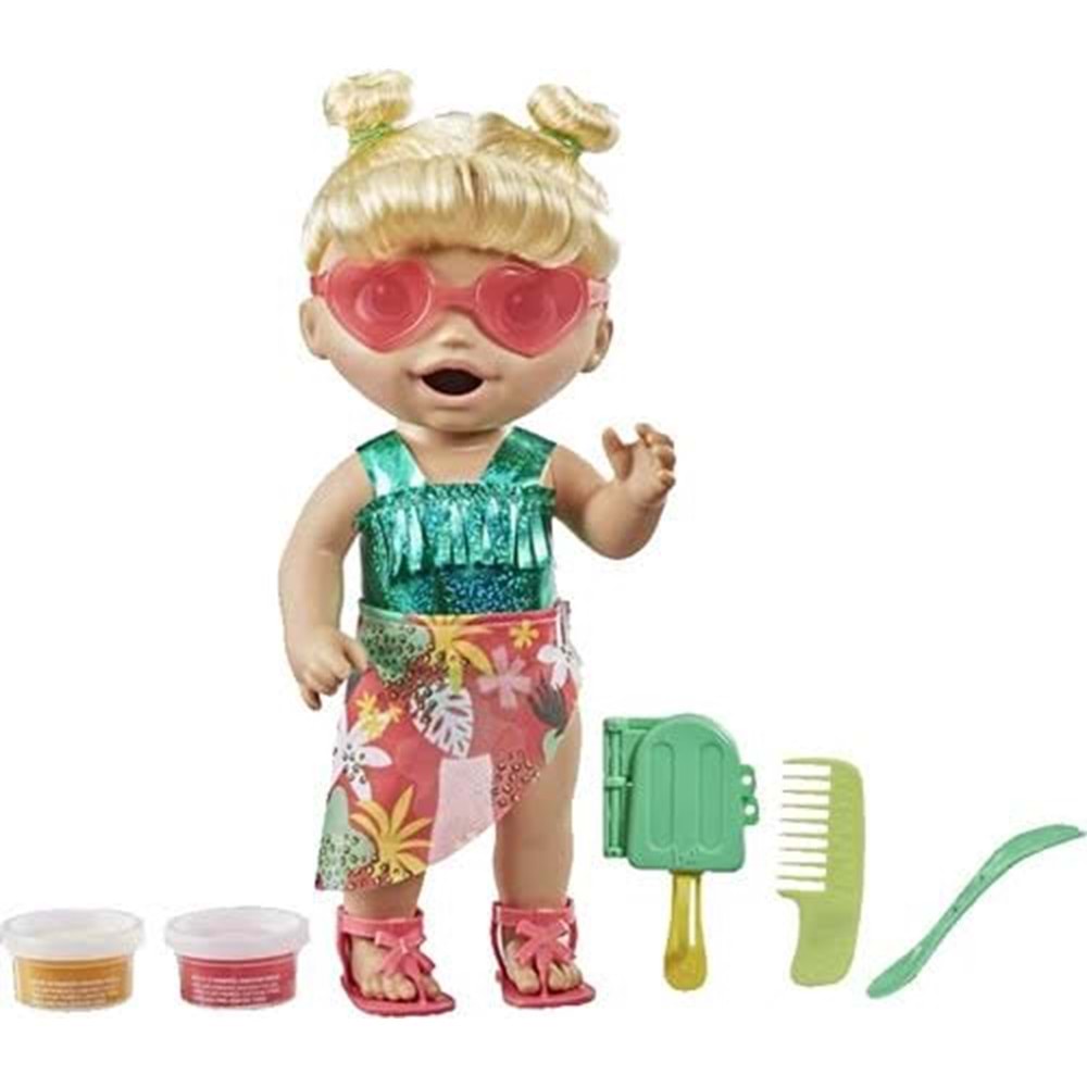 F1680-BABY ALIVE BEBEĞİMLE YAZ EĞLENCESİ - SARIŞIN