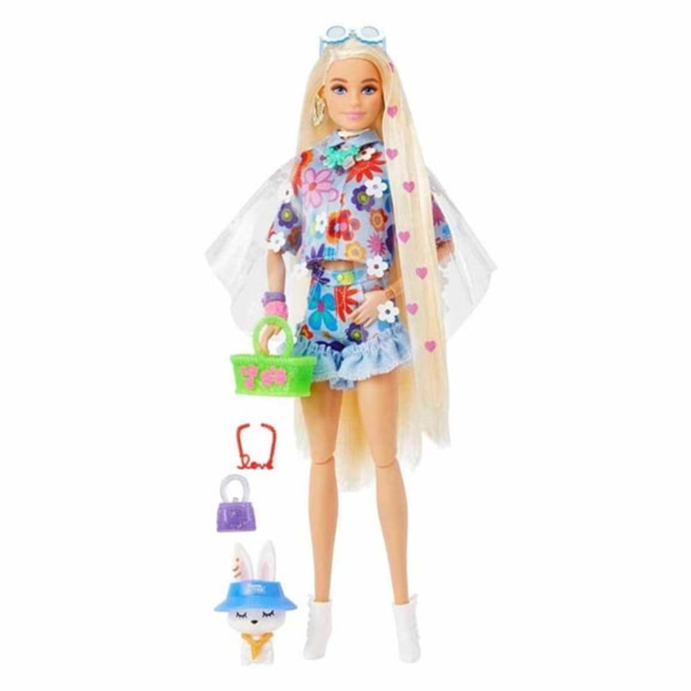 Mattel Barbie Extra Mavi Etekli Bebek HDJ45