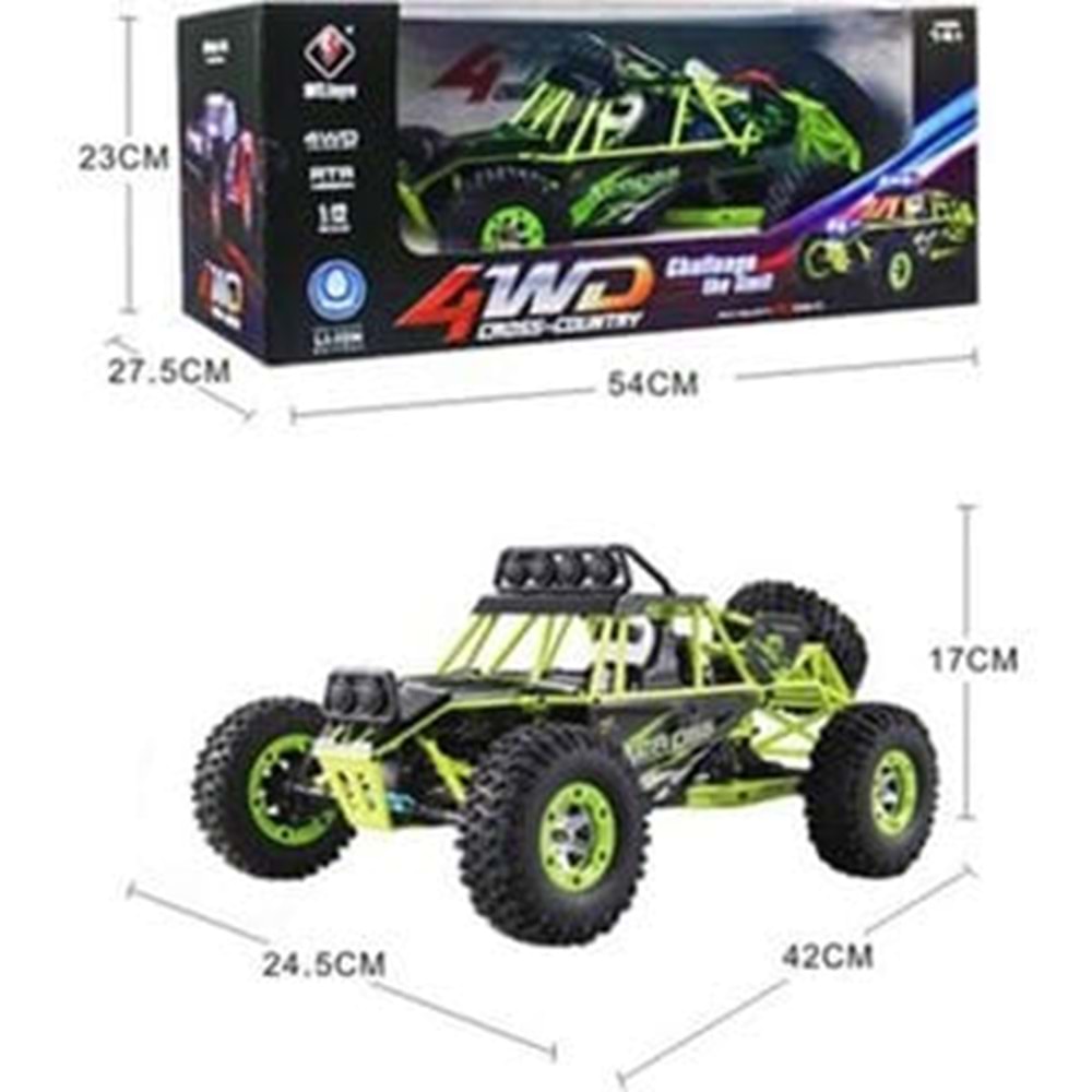 GEBETTOYS 12427 WLTOYS 1:12 50 Km Hız Yapan Yarış Arabası-