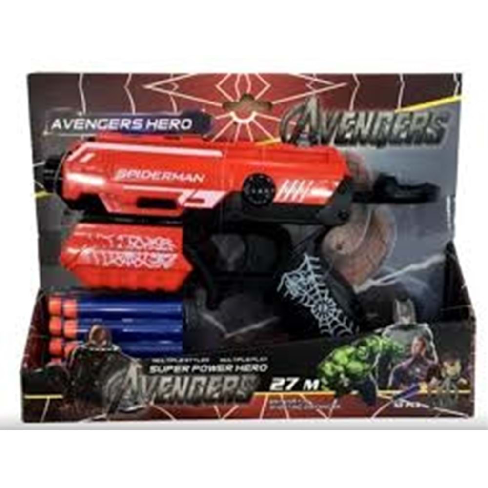 PRESTİJ 1401 ÖRÜMCEK ADAM NERF TABANCASI