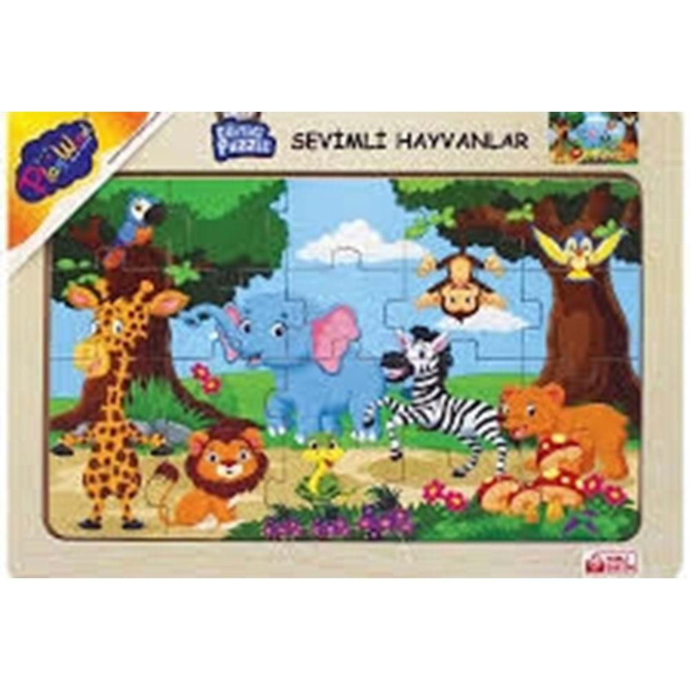 ONY 183/184/185/186AHŞAP EĞİTİCİ PUZZLE SEVİMLİ HAYVANLAR
