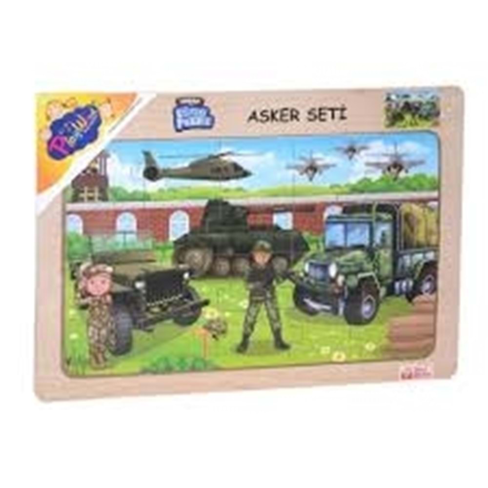 ONY-238/239/240/241 AHŞAP EĞİTİCİ PUZZLE / ASKER SETİ