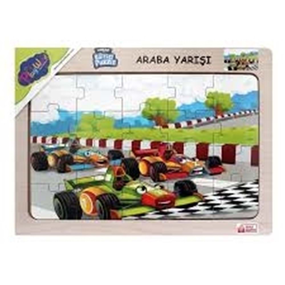 ONY 93/94/95/96 AHŞAP EĞİTİCİ PUZZLE / ARABA YARIŞI