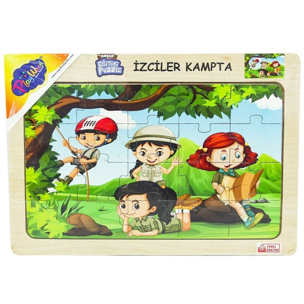 ONY 40/41/42/43 AHŞAP EĞİTİCİ PUZZLE / İZCİLER KAMPTA