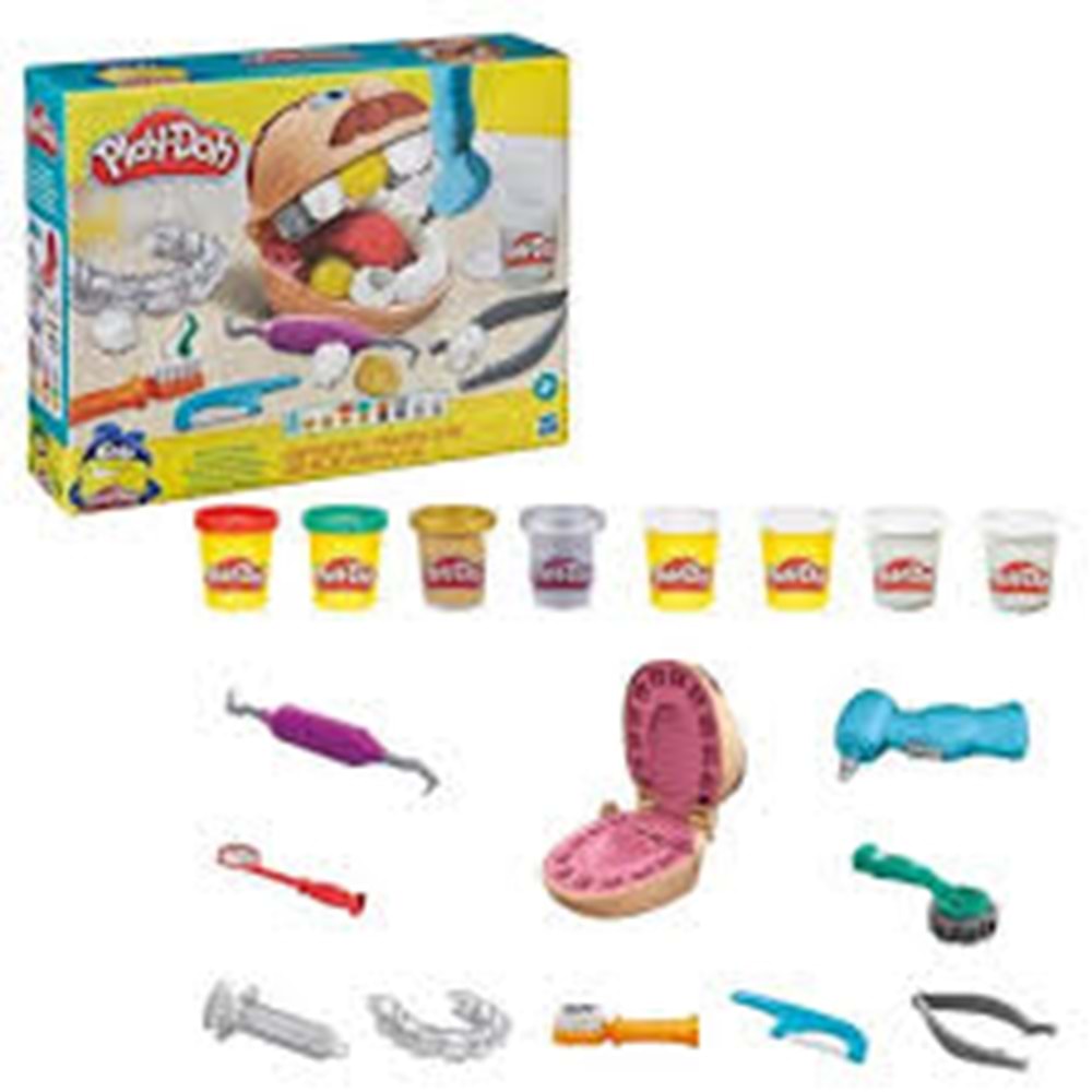 HASBRO F1259 Play-Doh Dişçi Seti, +3 yaş