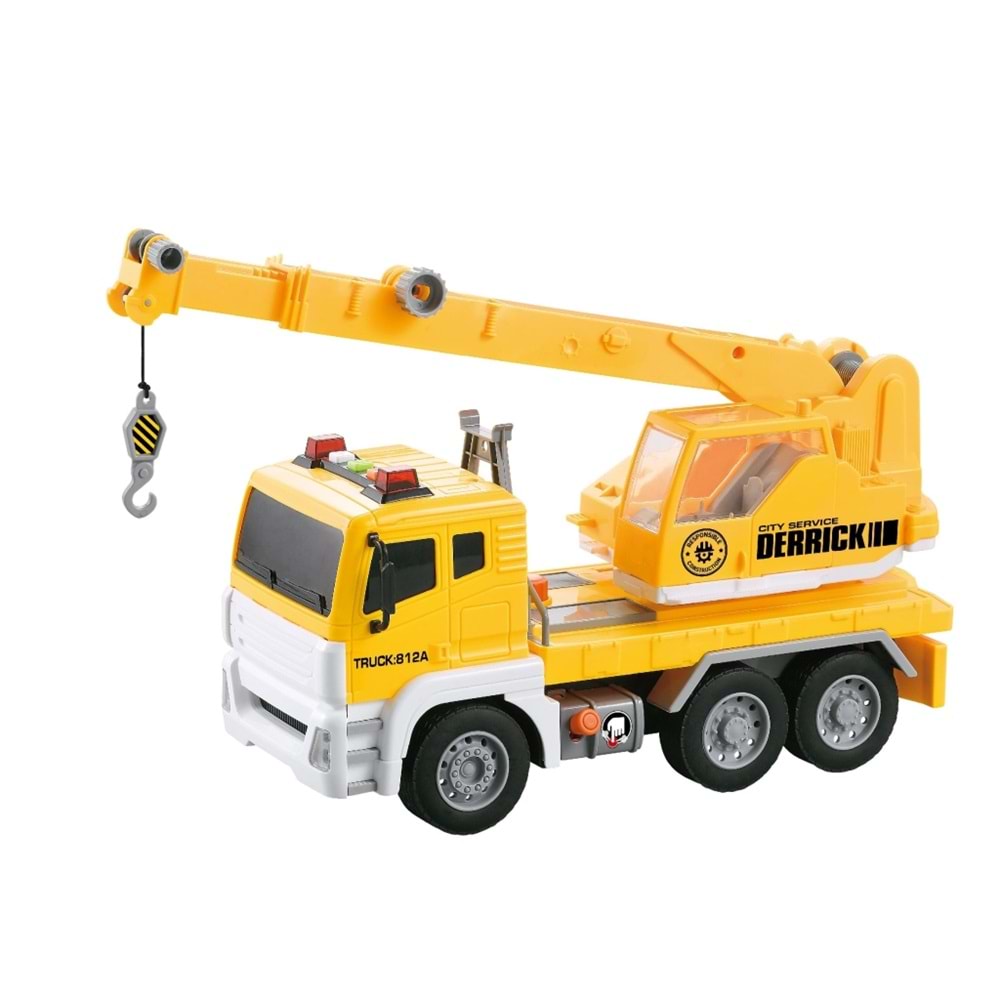 VARDEM WY812A,WY812C 1:12 SURTMELI SESLI ISIKLI VİNÇ KAMYONU