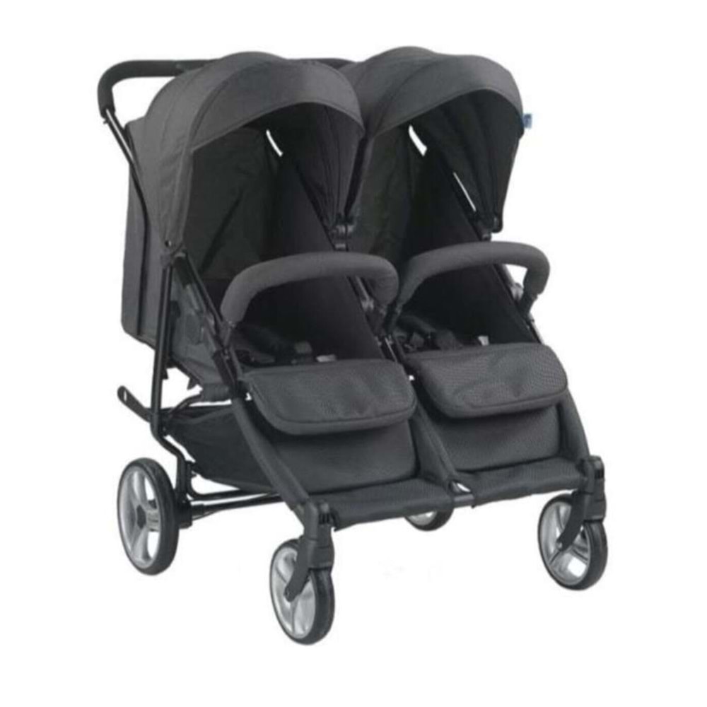 BABYHOPE BH-3077 CITY-TWIN İKİZ PUSET(Siyah)