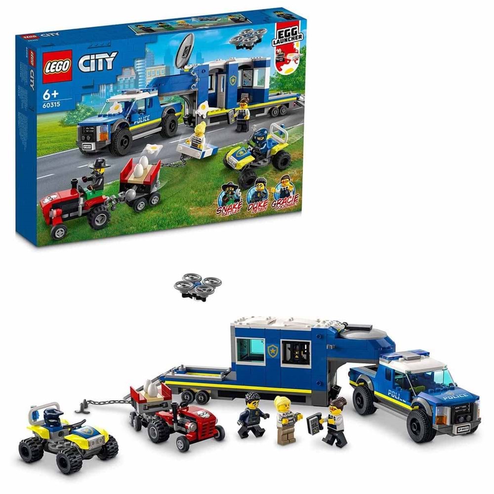 60315 Lego City - Polis Mobil Komuta Kamyonu, 436