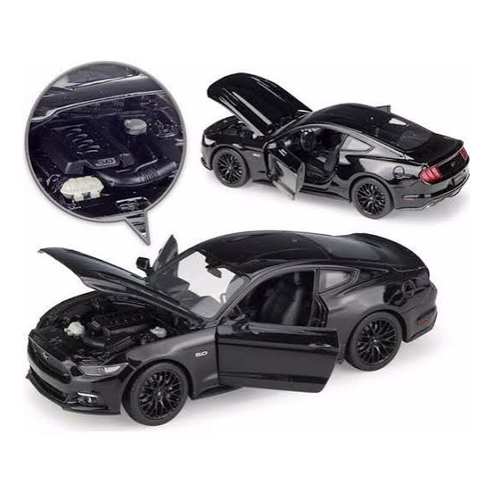 KARSAN WELLY 24062MA 1:24 15 FORD MUSTAN MATTE BLA
