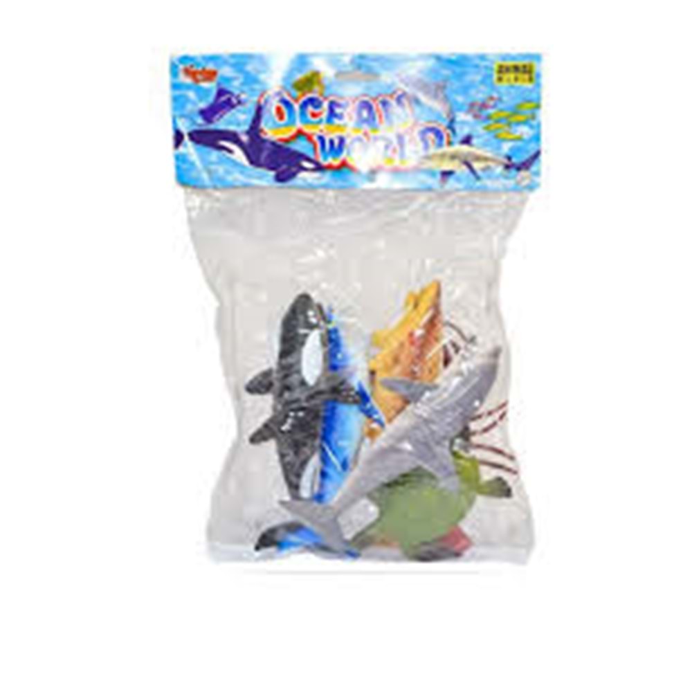 VARDEM SH-9001-2-3-4 6PCS 8inc HAYVAN (Ciflik, Dinazor, Vahsi, Deniz)