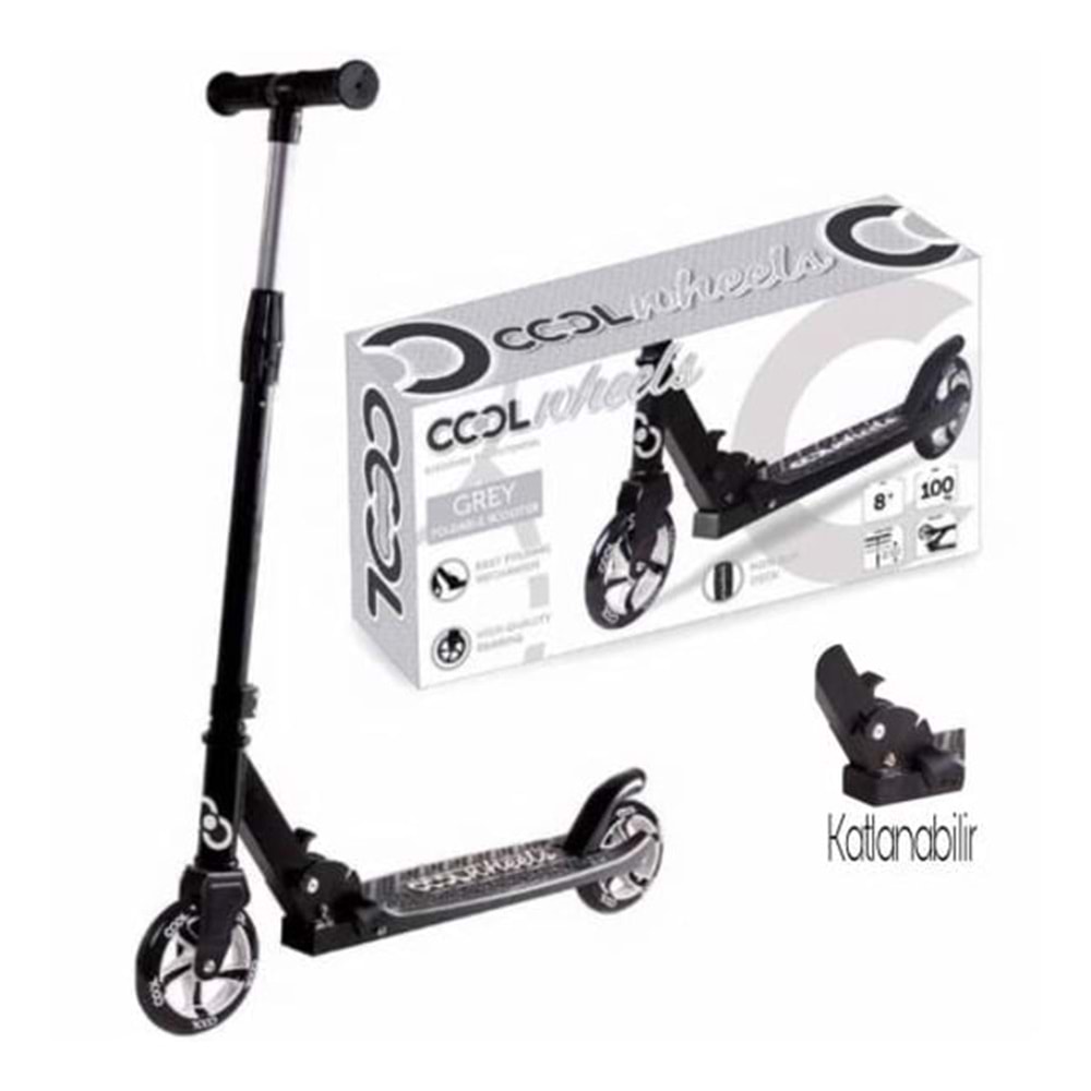 FURKAN 58352 COOL WHEELS 8+ KATLANIR SCOOTER(GRİ)