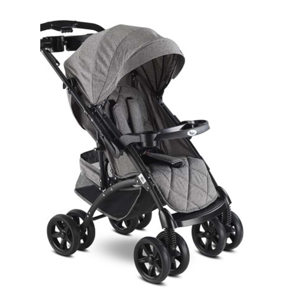 BABYHOPE BH-609 POLO PUSET (Kırçıllı Gri)