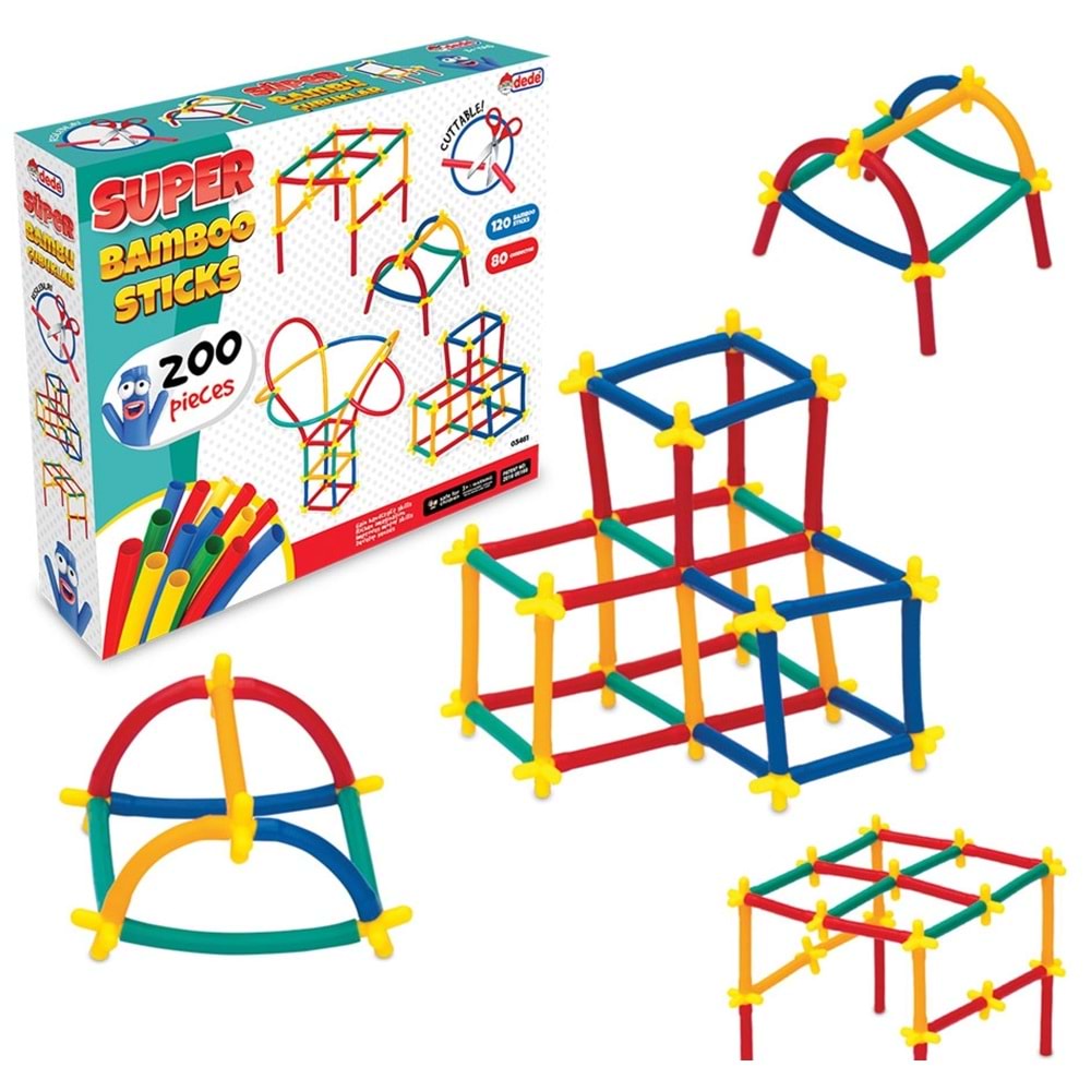 DEDE 03461 SÜPER BAMBU ÇUBUKLARI 200 PRÇ