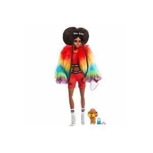 GVR04 Barbie Extra - Renkli Ceketli Bebek