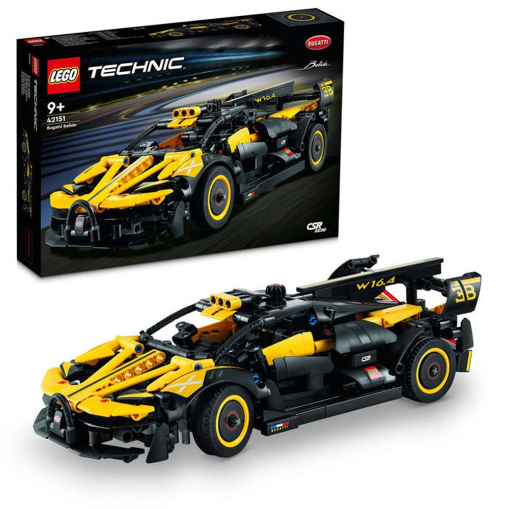 LEGO 42151 Lego Technic - Bugatti Bolide 905 parça +9 y