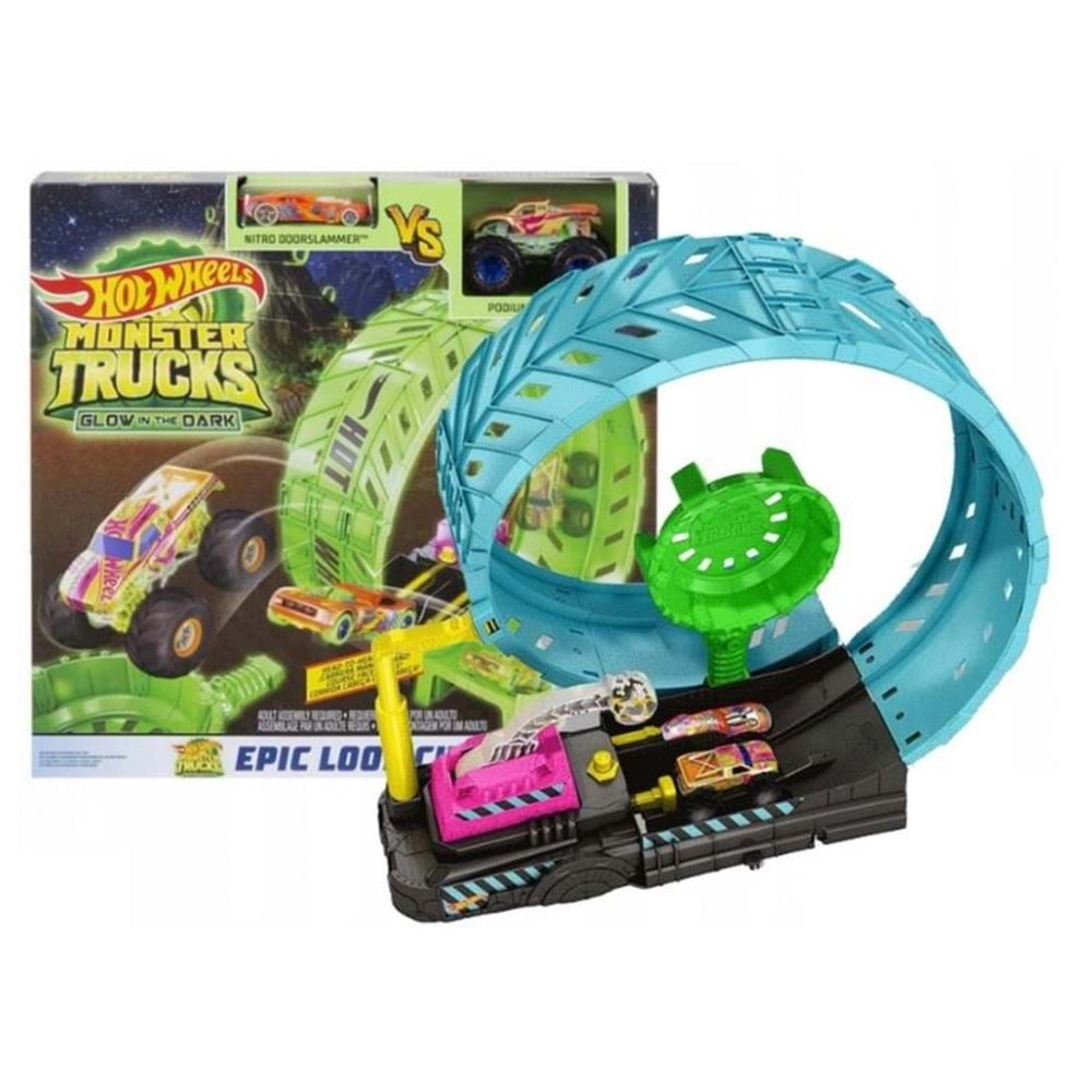 HBN02 Hot Wheels Monster Trucks Karanlıkta Parlayan