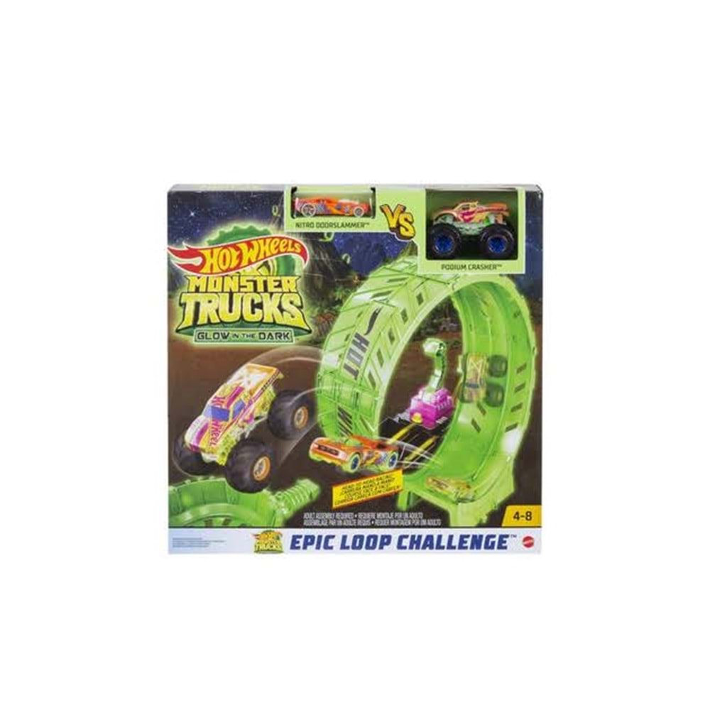 HBN02 Hot Wheels Monster Trucks Karanlıkta Parlayan