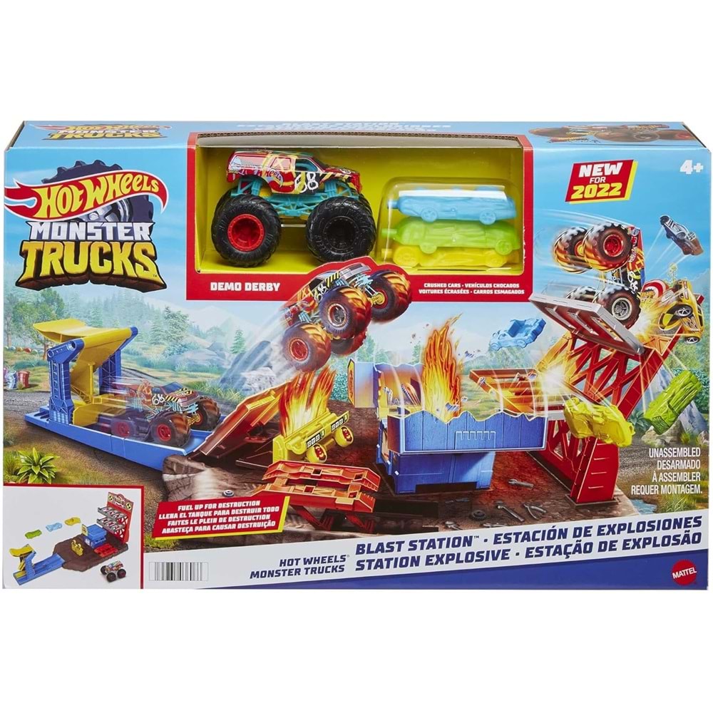 HFB12 Hot Wheels Monster Trucks Patlama İstasyonu