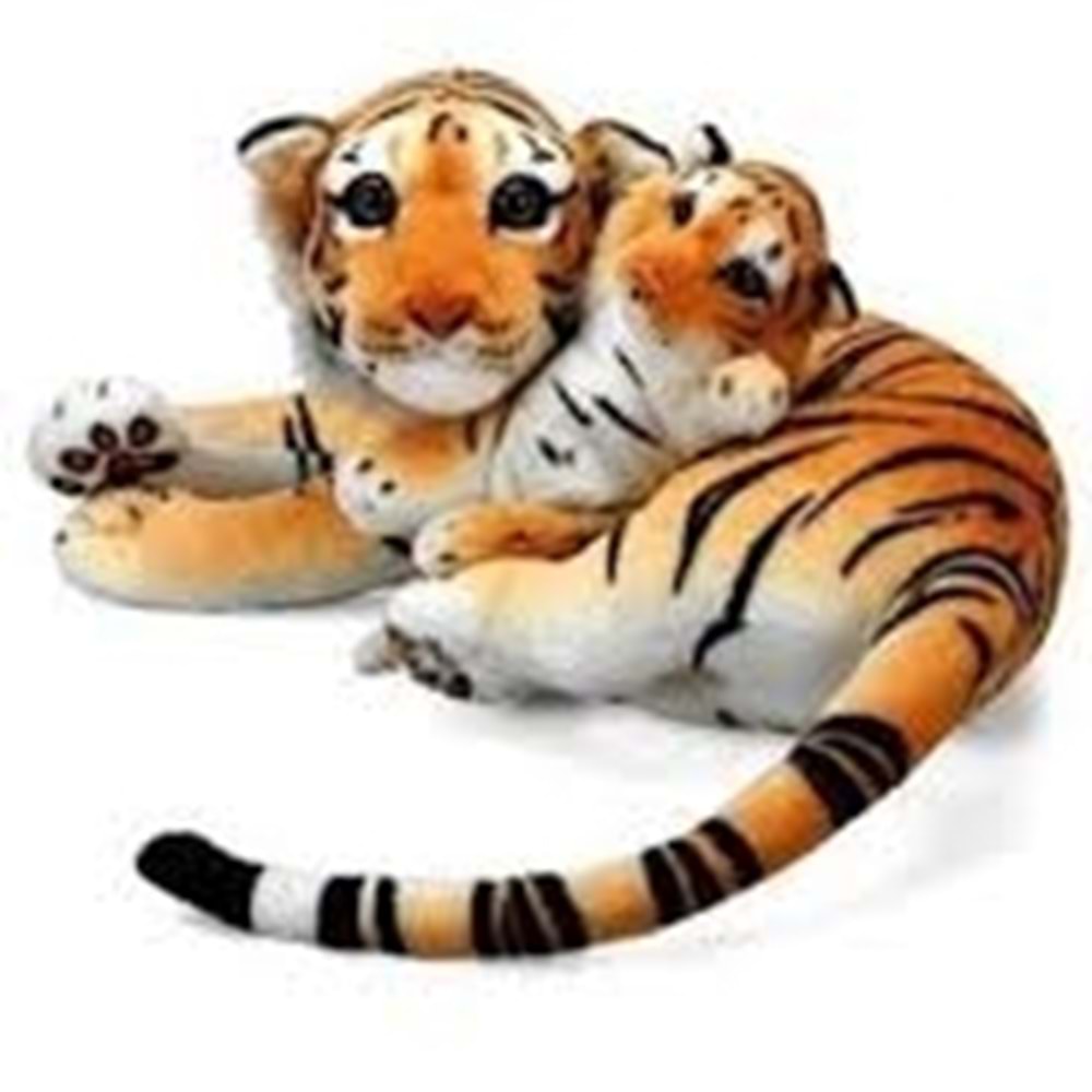 1406 SUN-WEH-PFF-SK PELUŞ KAPLAN ANNE VE YAVRUSU Y