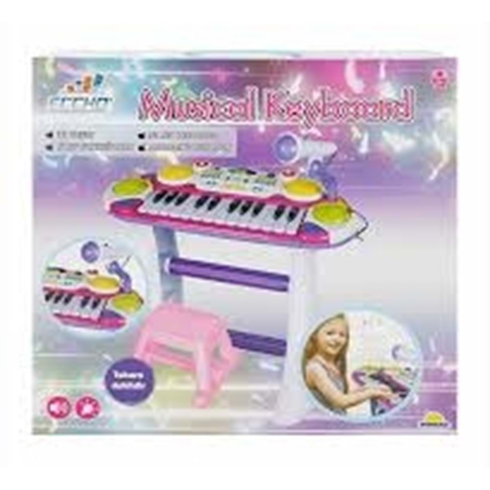 SUN S00033352 ORG 32 TUŞ MİKROFONLU SES/IŞIK MOR/YŞL