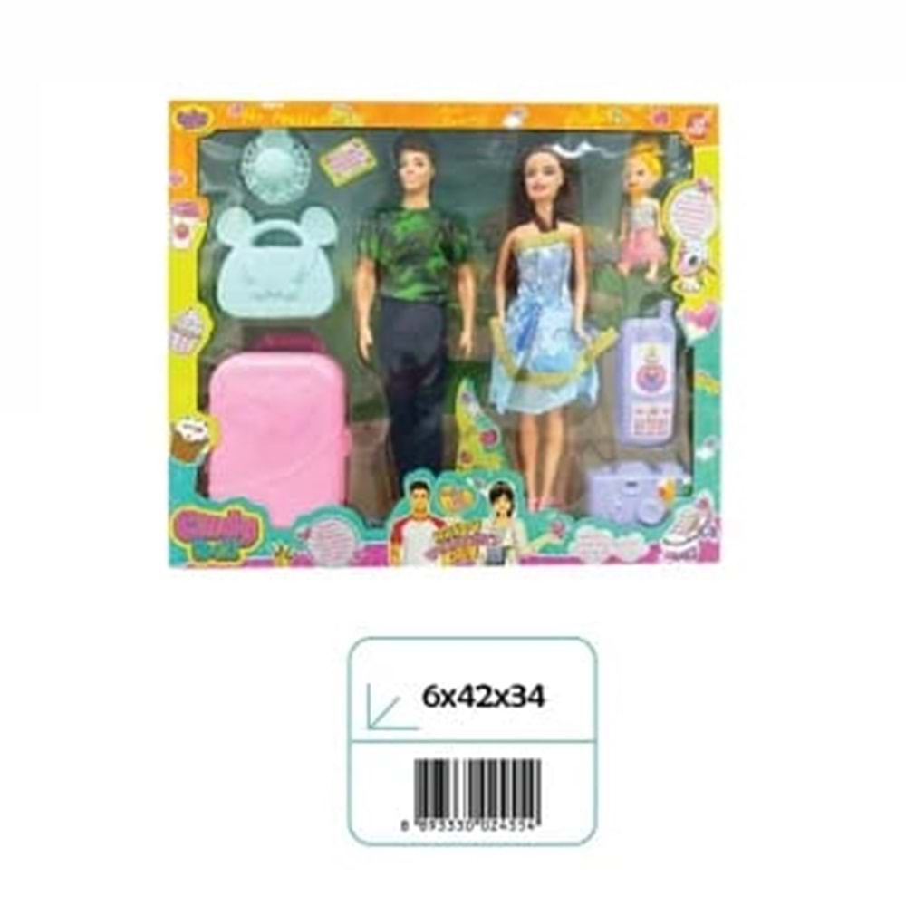 OYDAŞ 02455 CINDY DOLL AİLE TATİL SETİ