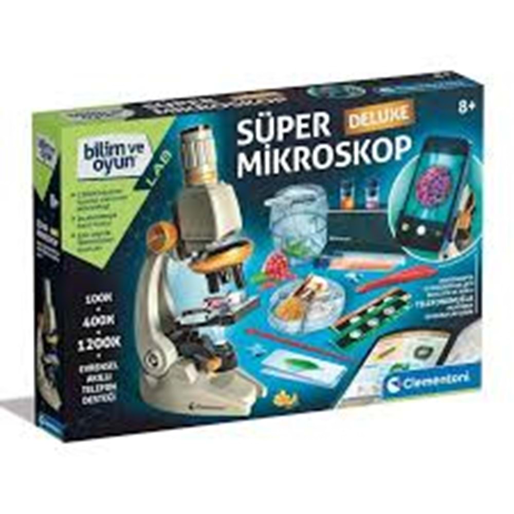CLEMENTONİ 64473 Bilim ve Oyun - Süper Mikroskop +8 yaş
