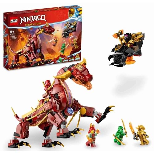LEGO 71793 Ninjago - HeatwaveDönüşen Lav Ejderhası 479 parça+8 yaş