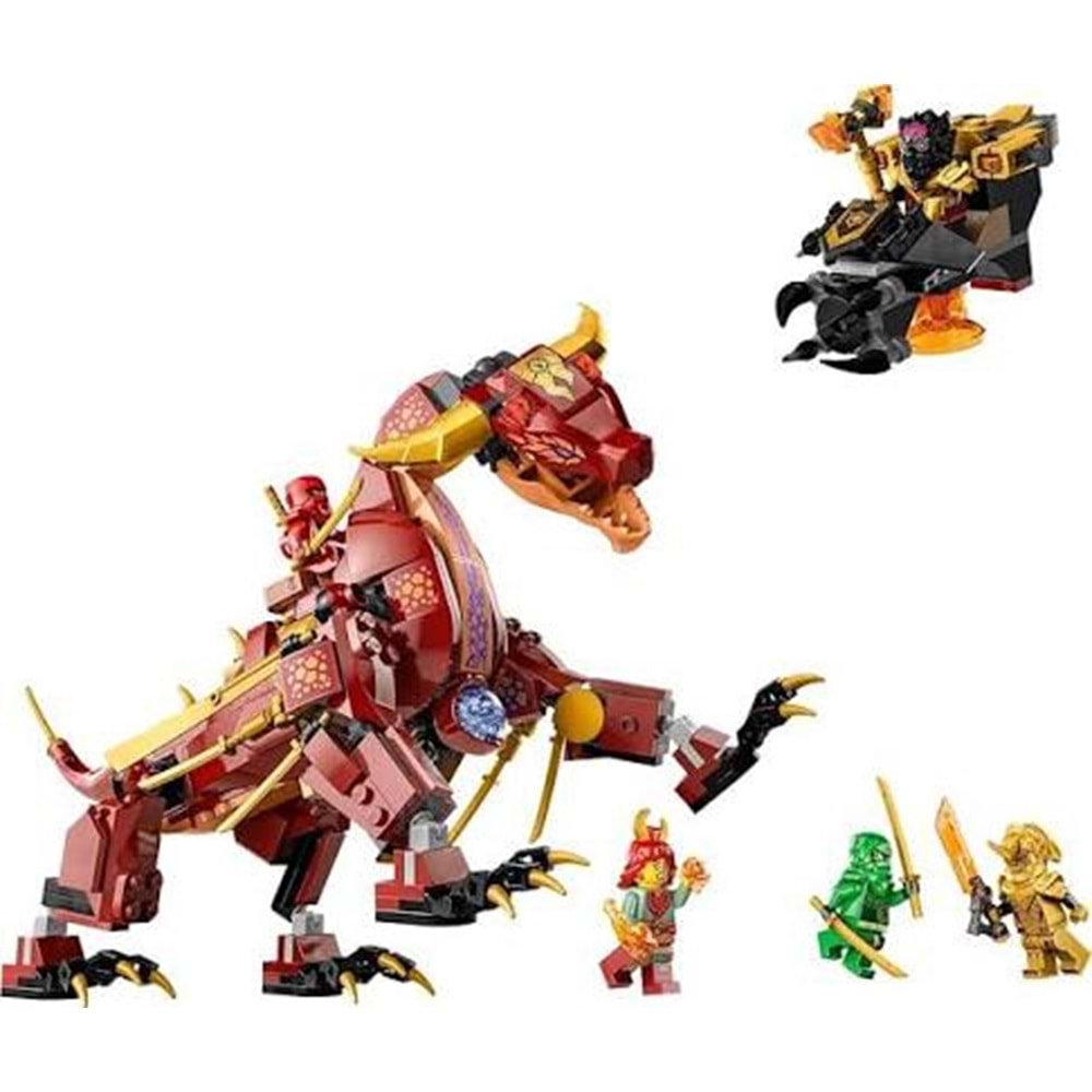 LEGO 71793 Ninjago - HeatwaveDönüşen Lav Ejderhası 479 parça+8 yaş