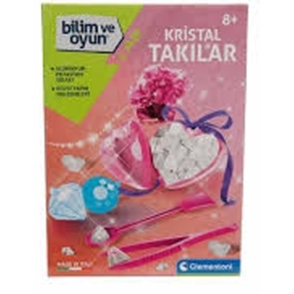 CLEMENTONİ 64599 Bilim ve Oyun - Kristal Takılar +8 yaş