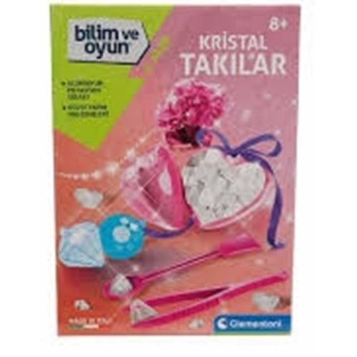 CLEMENTONİ 64599 Bilim ve Oyun - Kristal Takılar +8 yaş