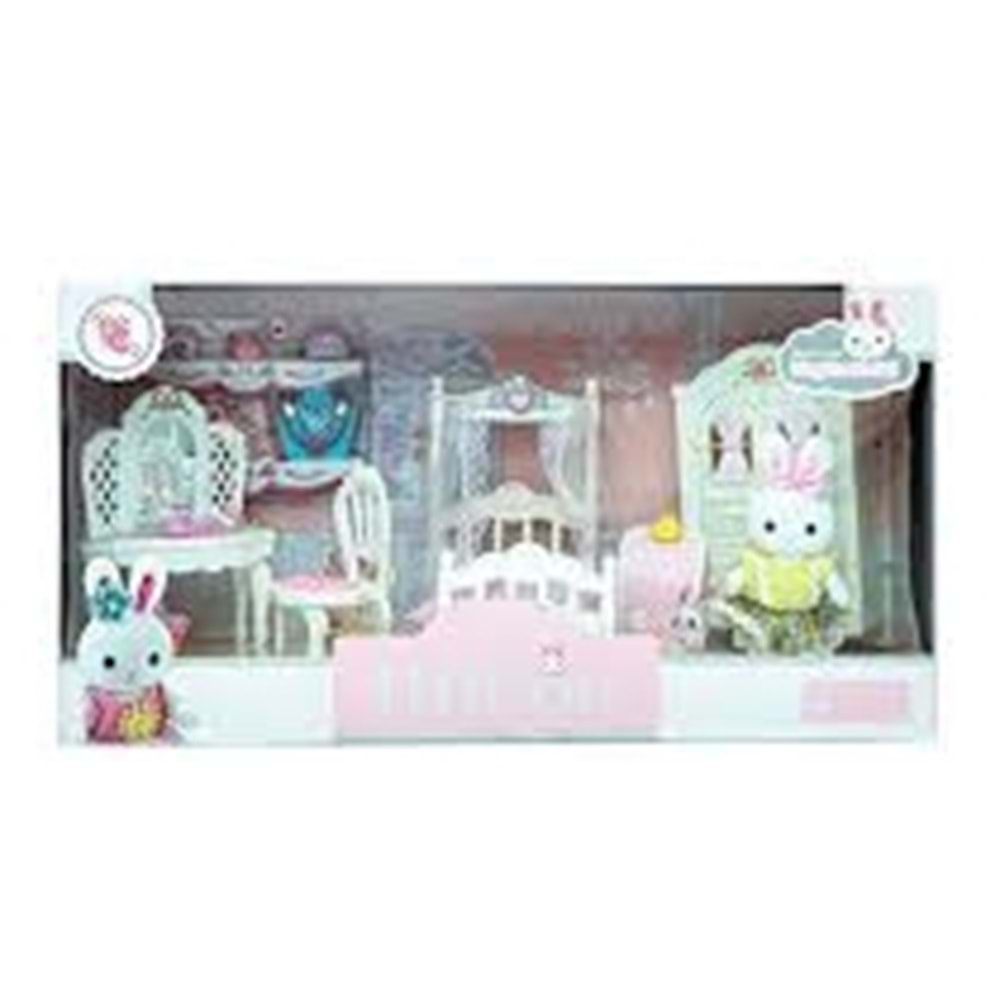 MEGA 6616 BY DREAMY MİNİ TAVŞAN BÜYÜK YATAK ODASI OYUN SETİ