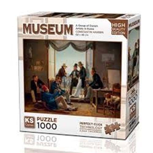 KS 20660 PUZZLE 1000 A GROUP OF DANİSH ARTİST İN ROME