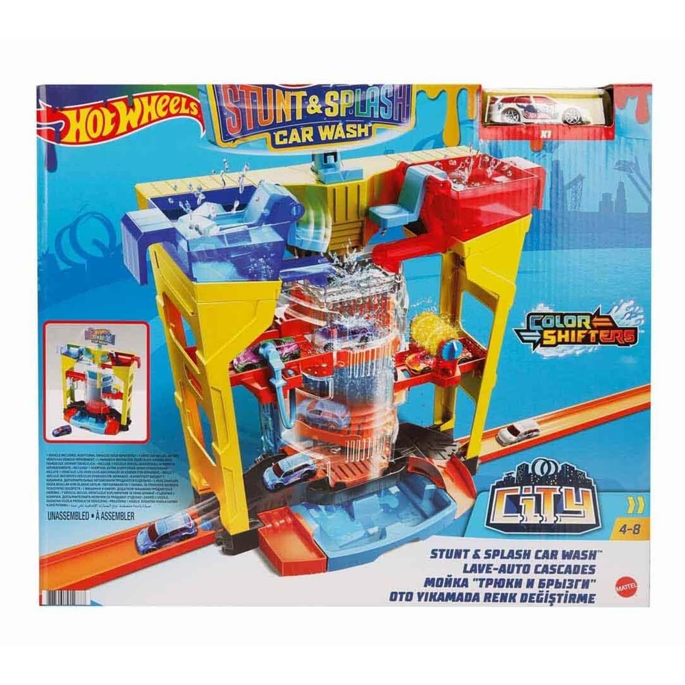 GRW37 Hot Wheels OtoYıkamada Renk DeğiştirmeOyun Seti