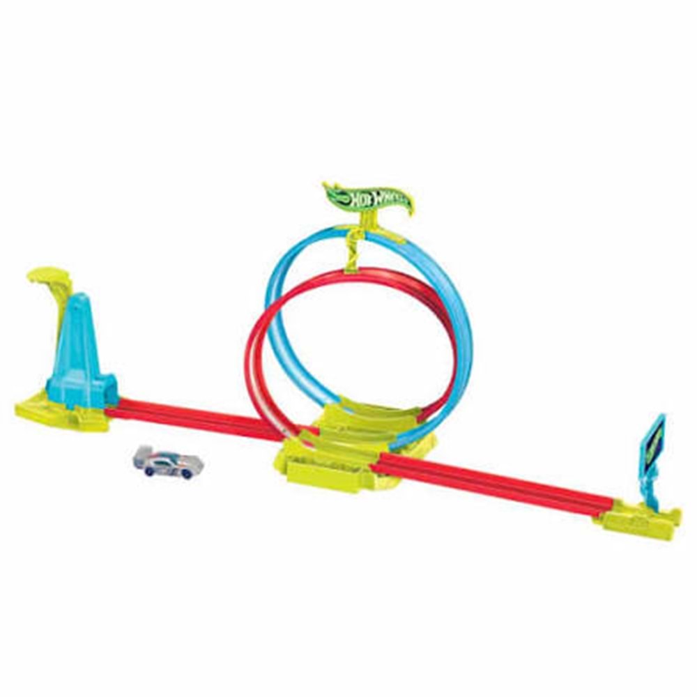 HPC05 Hot Wheels NeonYarışlar Çifte Çemberde YarışSeti