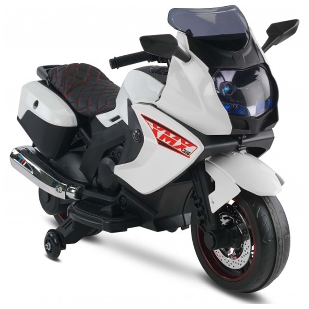BABYHOPE 438A(XMX-316) LEDLI AKULUMOTOR (BEYAZ) 12V.2024