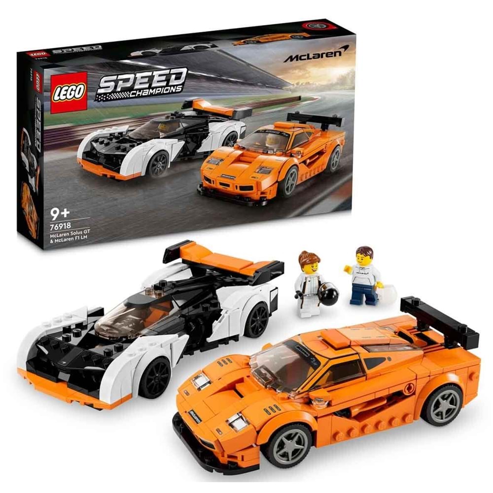 LEGO 76918 Speed Champions -McLaren Solus GT ve McLaren F1LM 581 parça +9 yaş