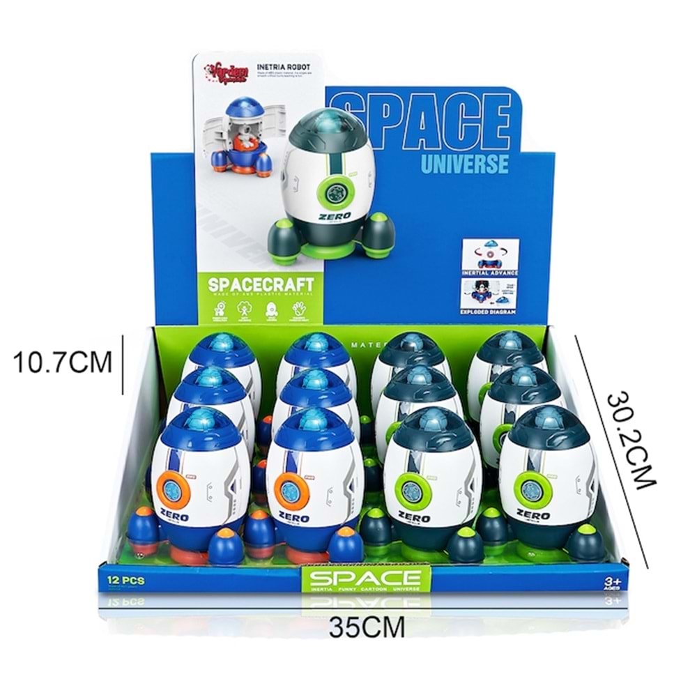 VARDEM MG-D400-44 SÜRTMELİ ASTRONOTLU UZAY ROKETİ