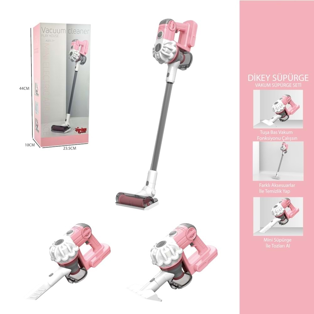 VARDEM LS8807C DİKEY ELEKT. SUPURGESI PEMBE (3IN1)KAPALI KUTU