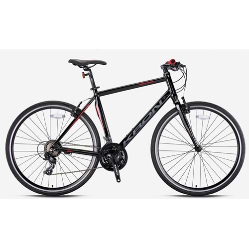 KRN21-604 SPX 100 - 28'' CITY - 20' - 21 Vites - H.DISC - Siyah-Kırmızı/Füme