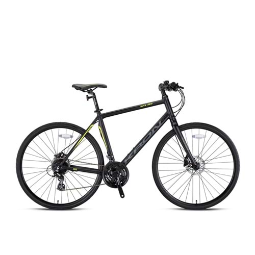 KRN21-609 SPX 150 - 28'' CITY - 22' - 24 Vites - H.DISC - Mat Siyah-Neon Sarı/Füme